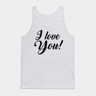 I Love You (thats why I wear a mask) Tank Top